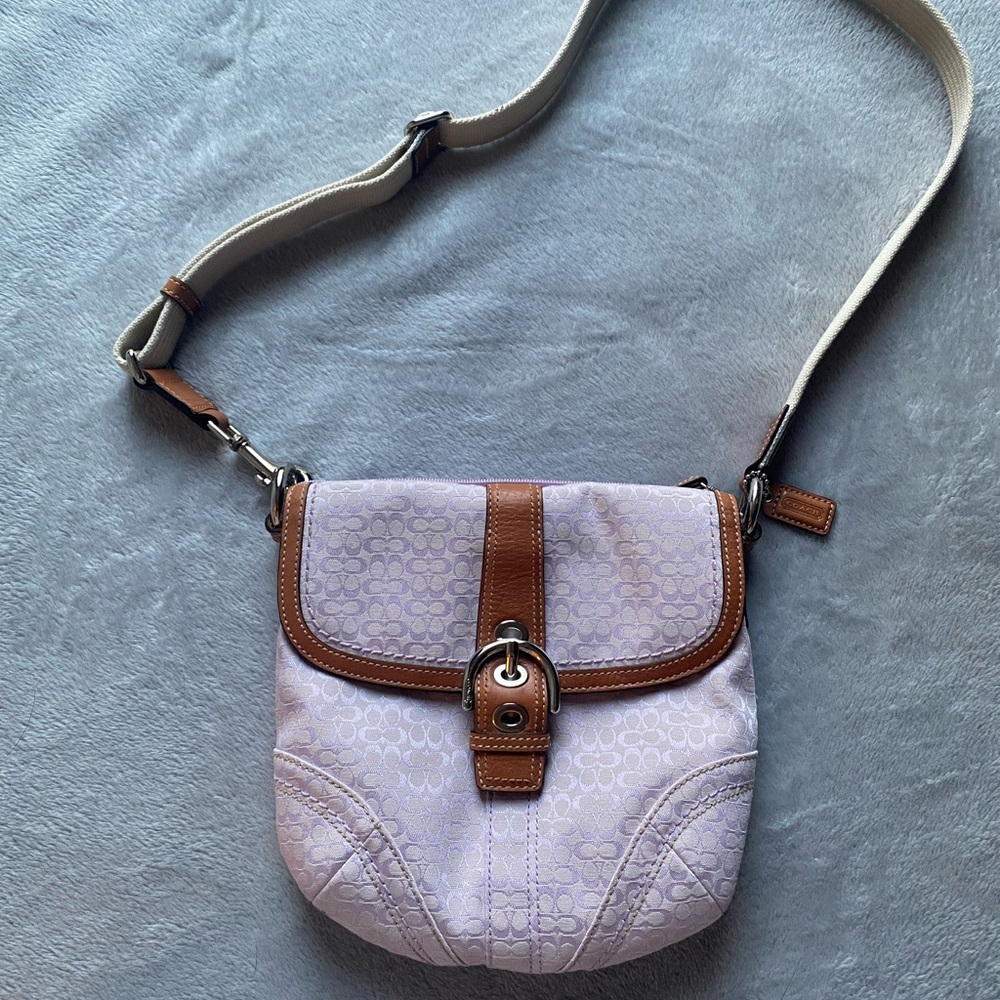 Coach Lavender Logo Crossbody and Wallet